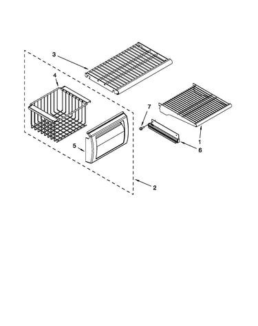 Freezer shelf parts