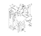 KitchenAid KSSS48QTW02 freezer liner and air flow parts diagram