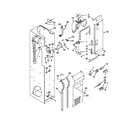 KitchenAid KSSC42QTS02 freezer liner and air flow parts diagram