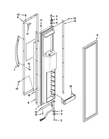 Freezer door parts