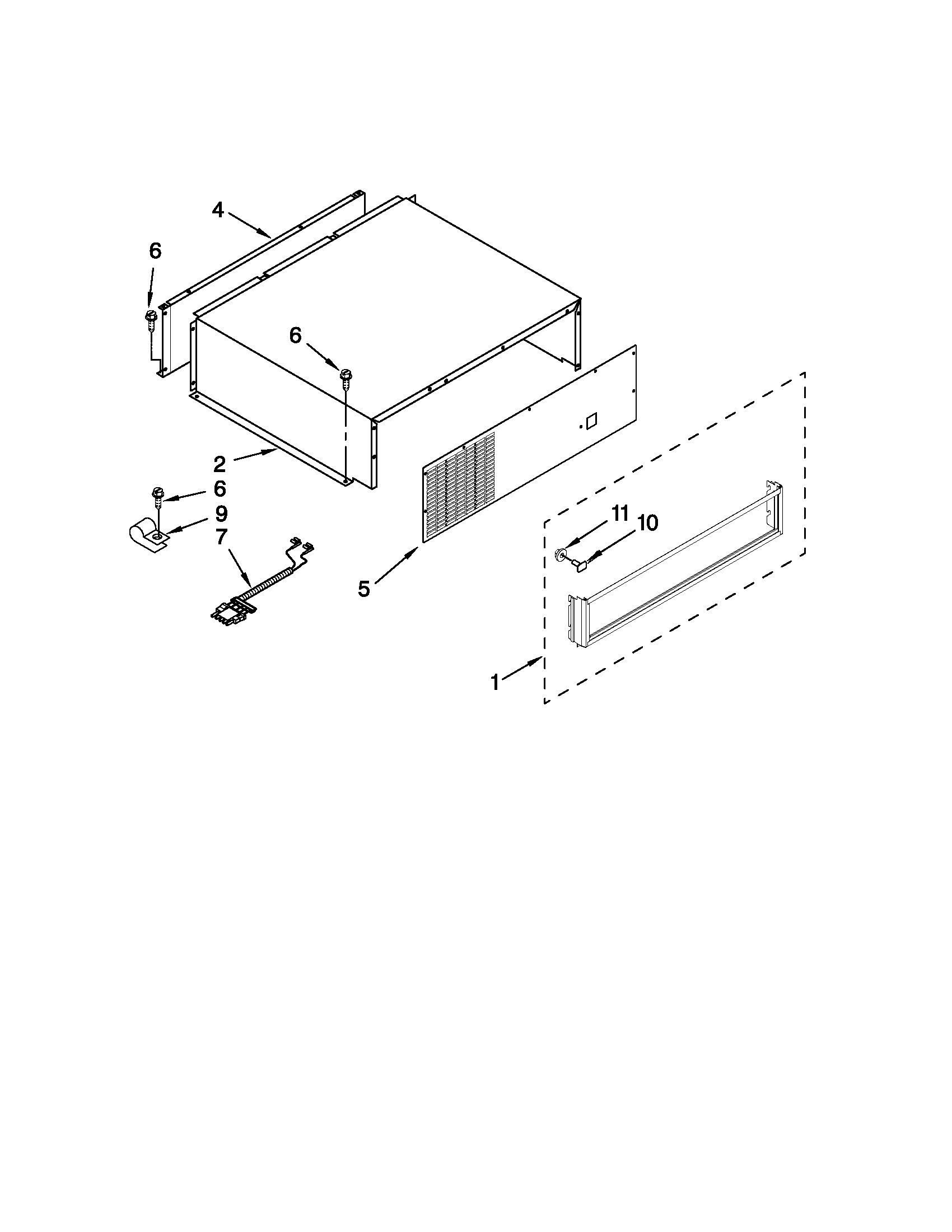 Top grille and unit cover parts