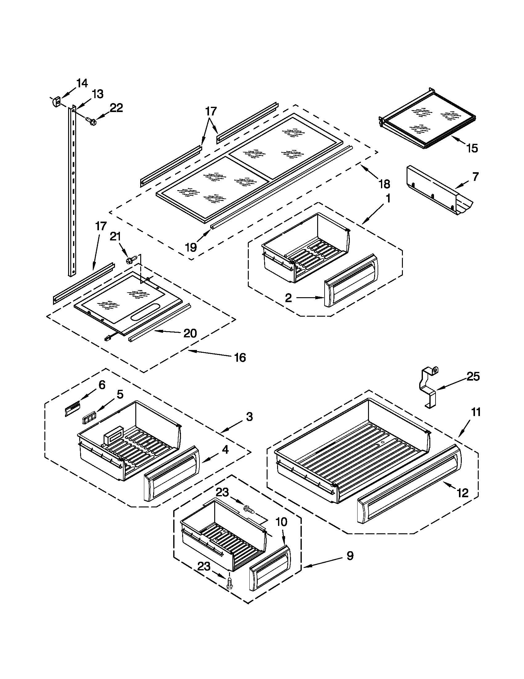 Shelf parts