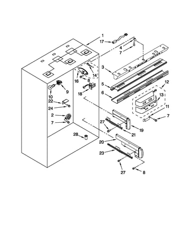 Refrigerator liner parts