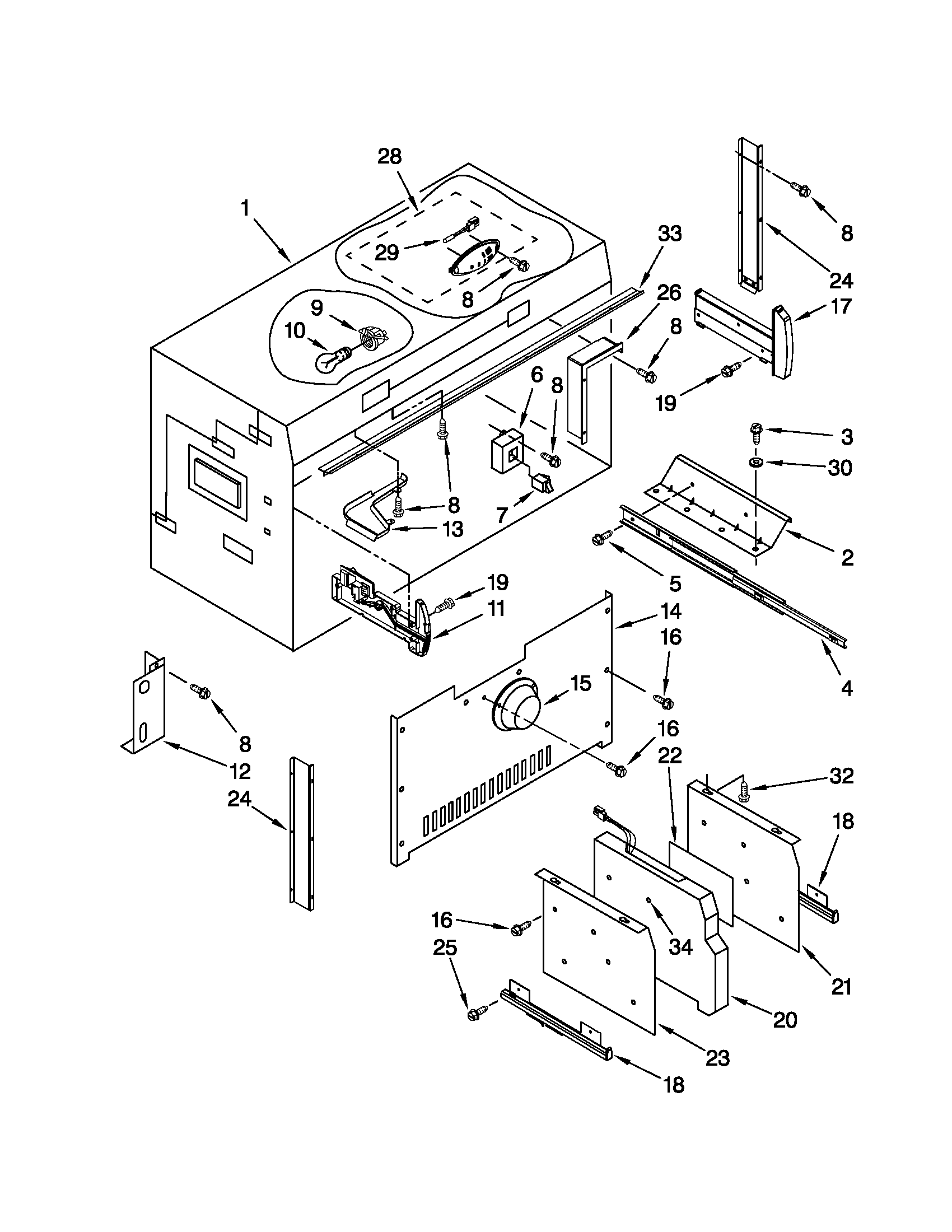 Freezer liner parts
