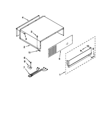Top grille and unit cover parts