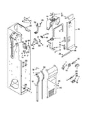 Freezer liner and air flow parts
