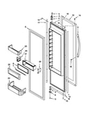 Refrigerator door parts