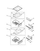 Refrigerator shelf parts