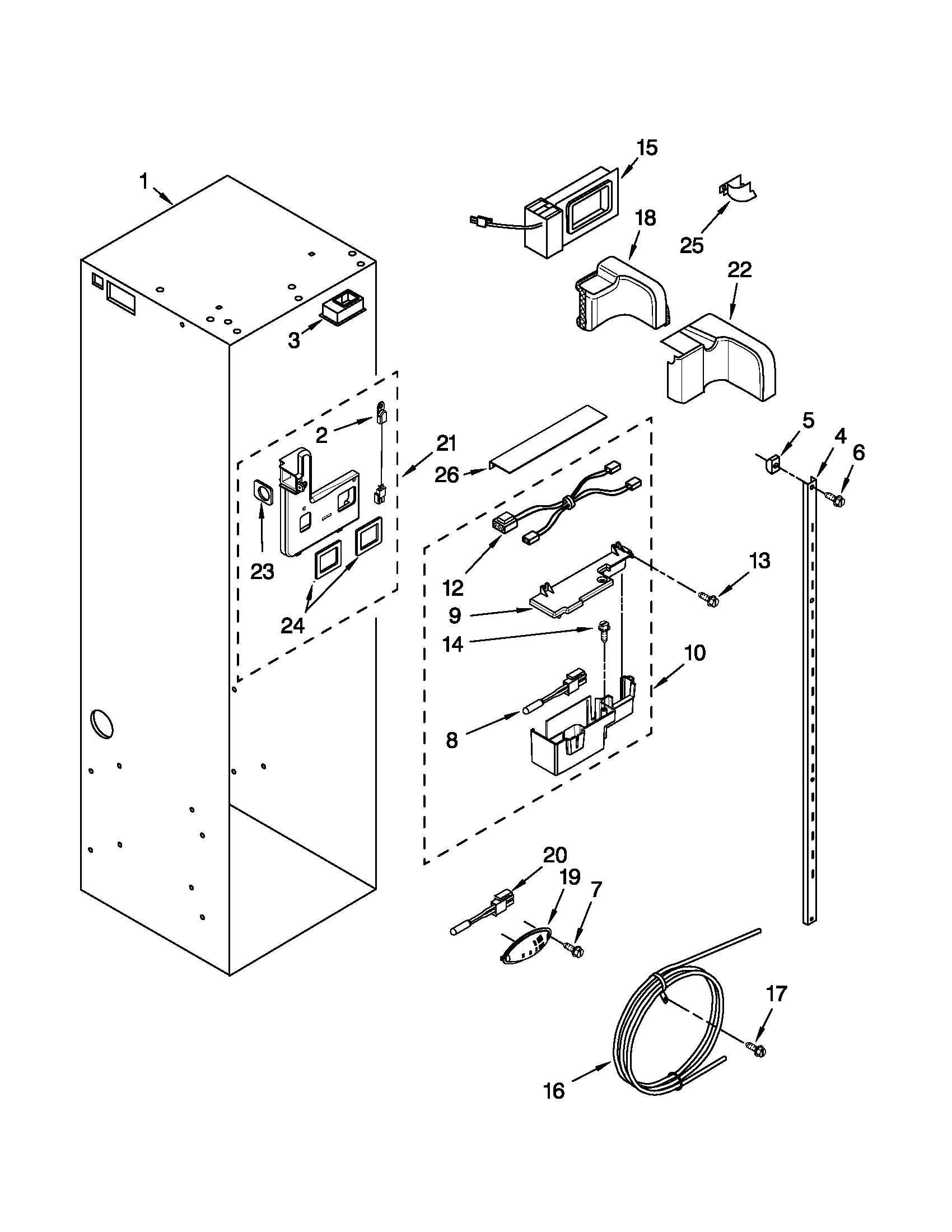 REFRIGERATOR LINER PARTS