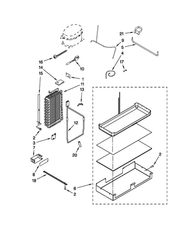 Lower unit and tube parts