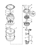 Motor, basket and tub parts