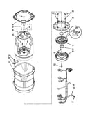 Motor, basket and tub parts