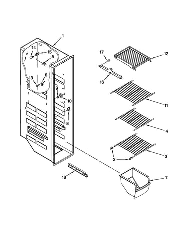 Freezer liner parts