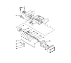 Whirlpool ED5FVGXWS08 motor and ice container parts diagram