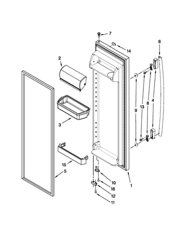 Refrigerator door parts