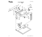 Whirlpool 7MWGD9015YW1 top and console parts diagram