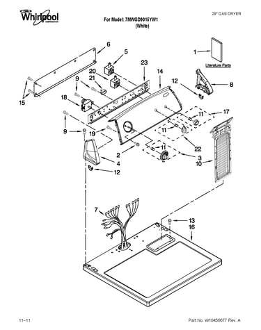 Top and console parts