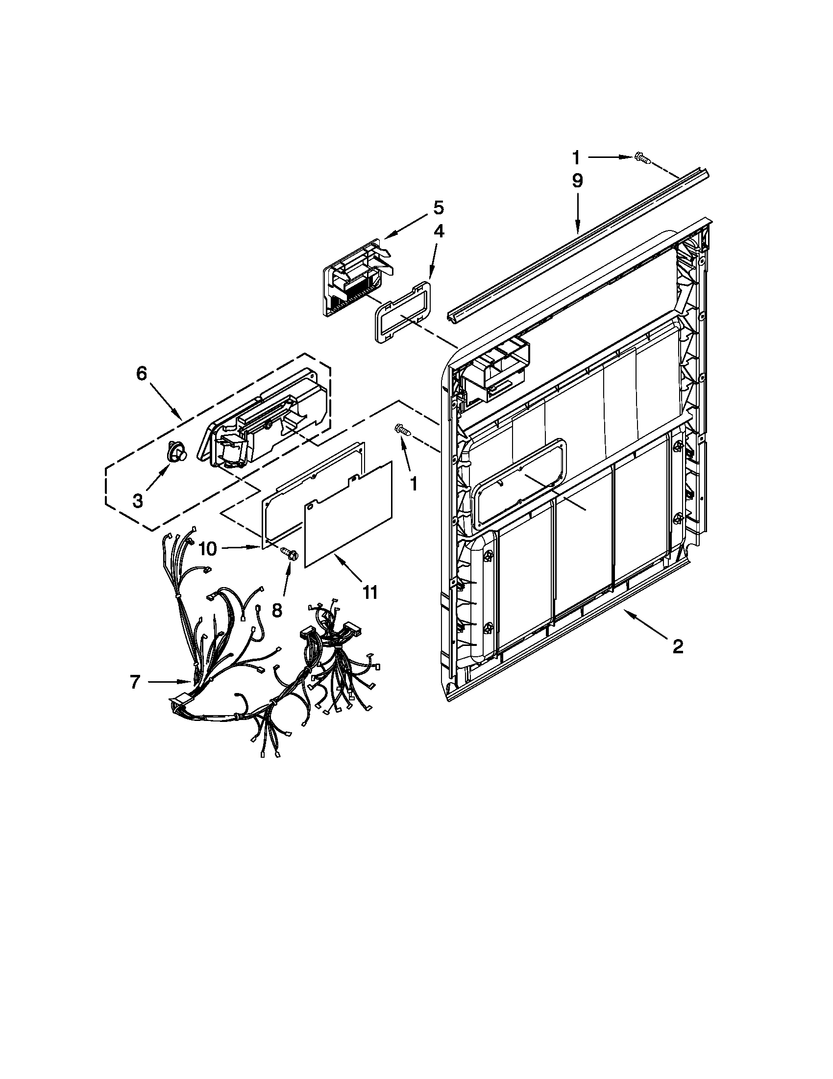 Inner door parts
