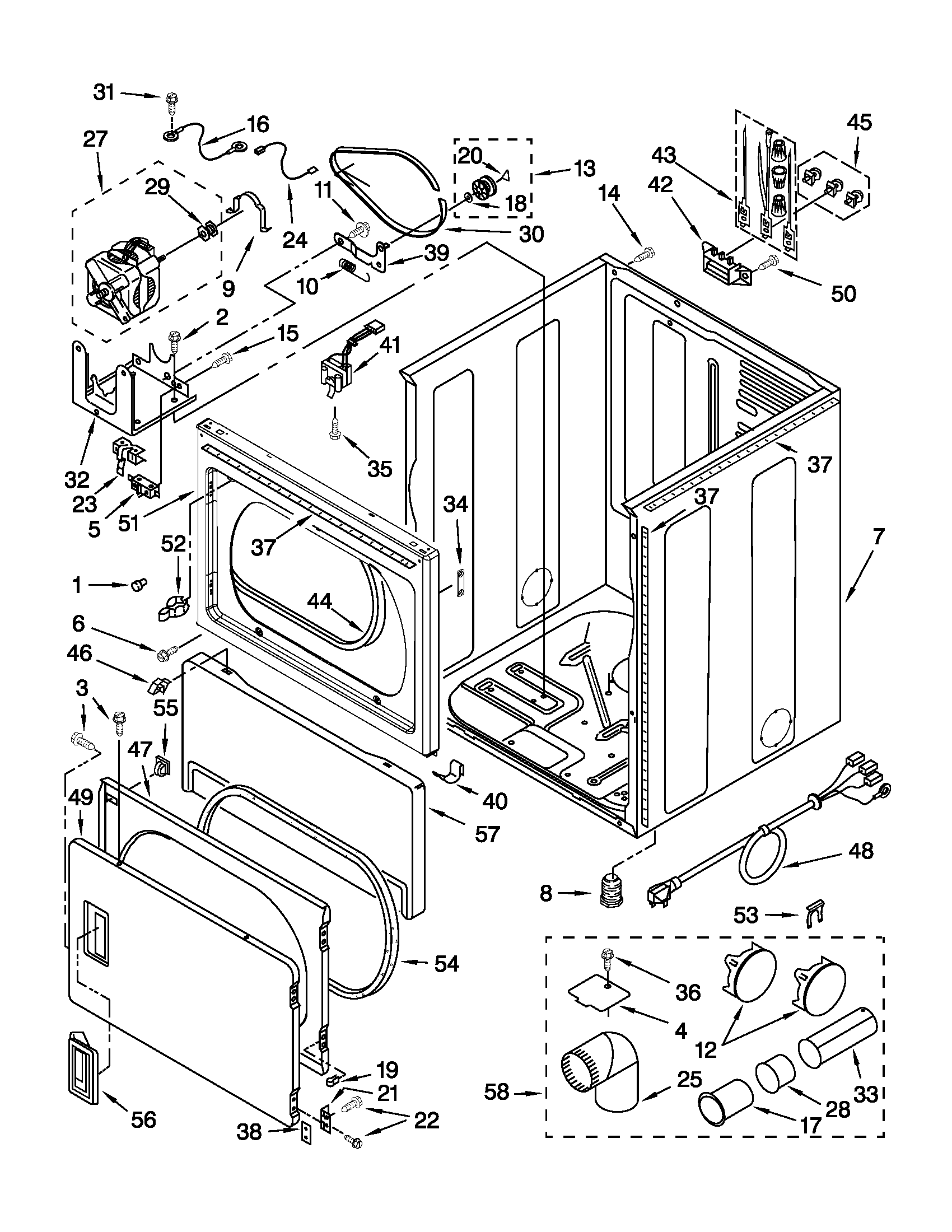Cabinet parts