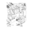 Whirlpool 3XWED5705SW3 bulkhead parts diagram