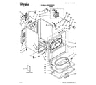 Whirlpool 4KWED5790VW1 cabinet parts diagram