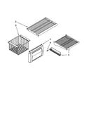 Freezer shelf parts