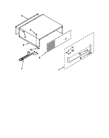 Top grille and unit cover parts