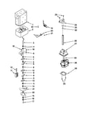 Motor and ice container parts