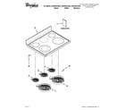 Whirlpool GGE390LXQ02 cooktop parts diagram
