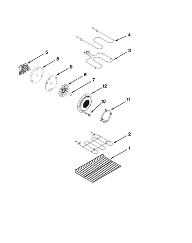 Internal oven parts