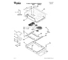 Whirlpool G7CE3655XS01 cooktop parts diagram