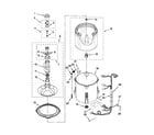 Whirlpool 7MWTW1602AW0 basket and tub parts diagram
