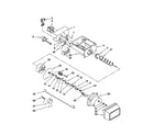 Whirlpool ED5VHEXVB07 motor and ice container parts diagram