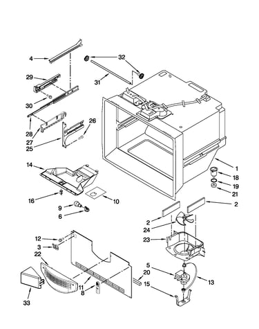 Freezer liner parts
