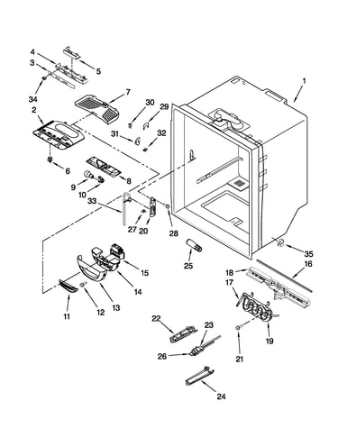 Refrigerator liner parts