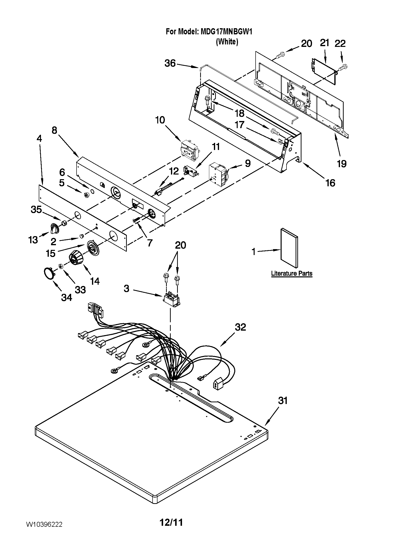Top and console parts