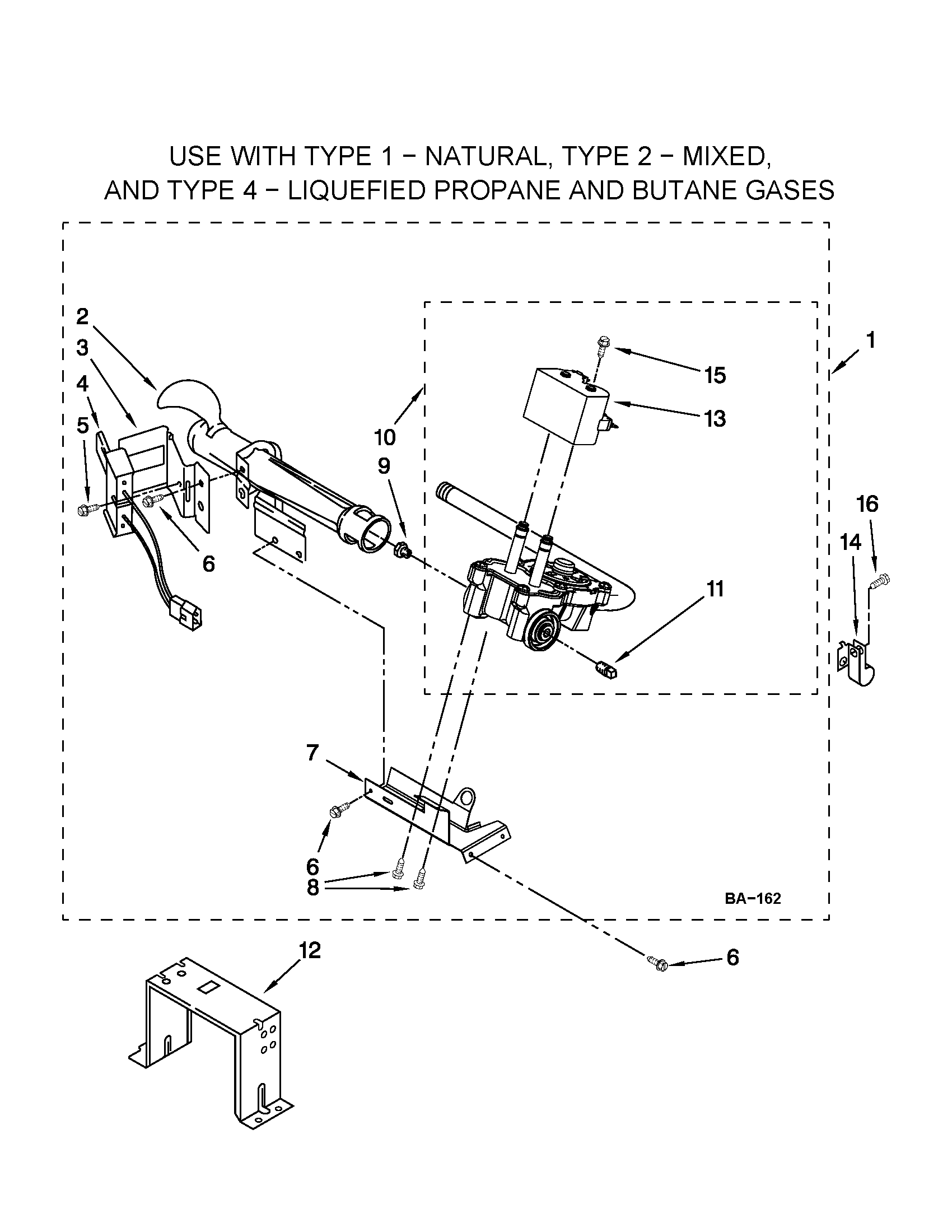 W10336852 BURNER ASSEMBLY