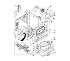 Whirlpool 7MWGD1730YW1 cabinet parts diagram