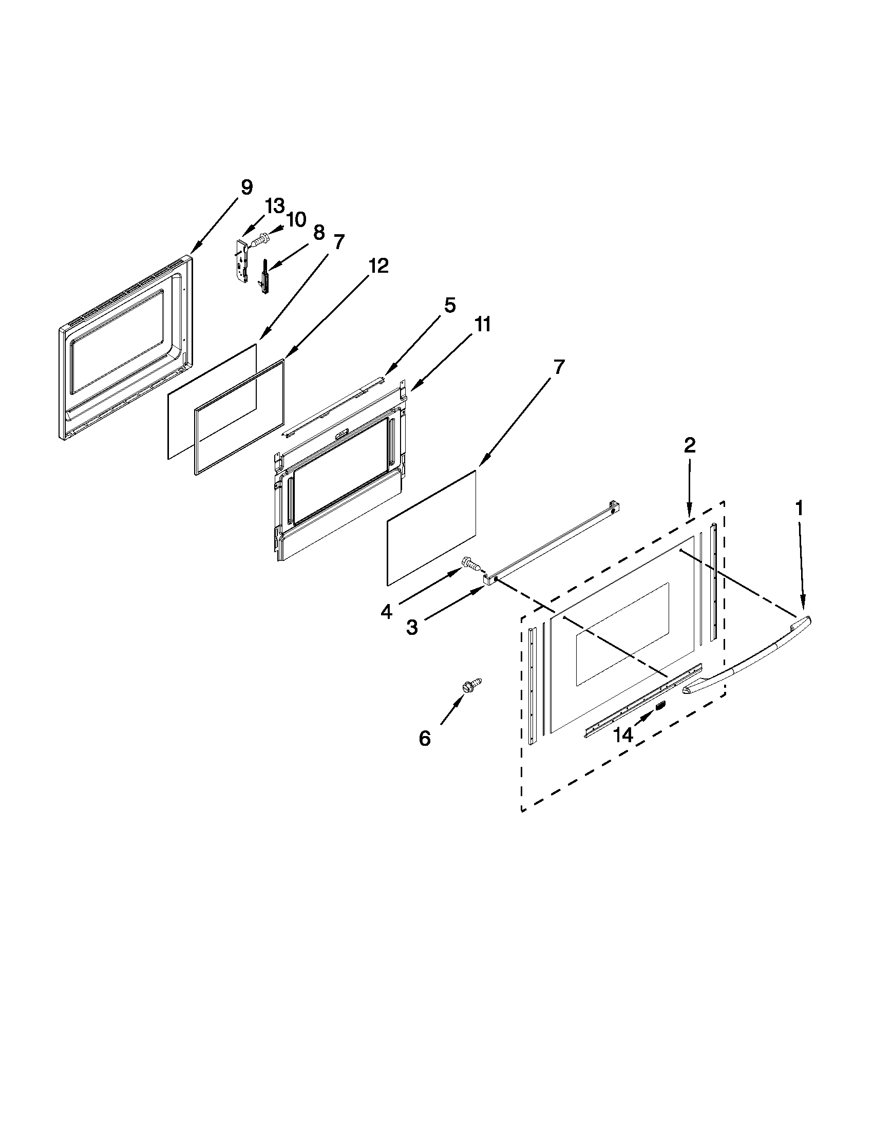 Lower door parts
