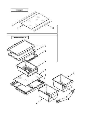 Shelf parts