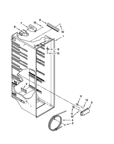 Refrigerator liner parts