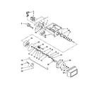 Amana ASD2522WRD04 motor and ice container parts diagram