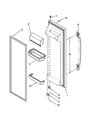 Refrigerator door parts