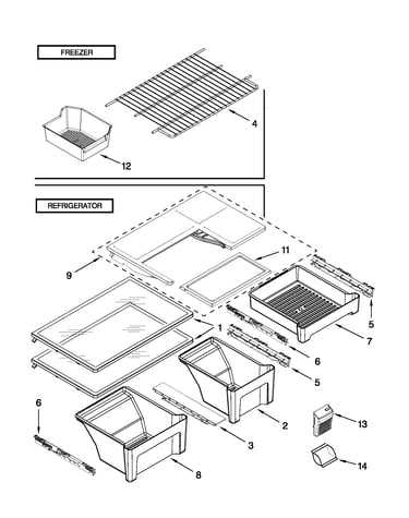 Shelf parts