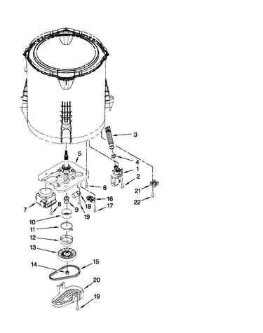 Gearcase, motor and pump parts