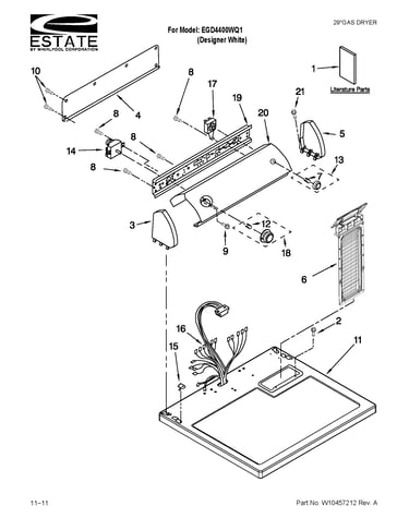 Top and console parts