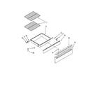 Whirlpool GY397LXUS03 drawer and rack parts diagram