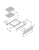 Drawer and rack parts