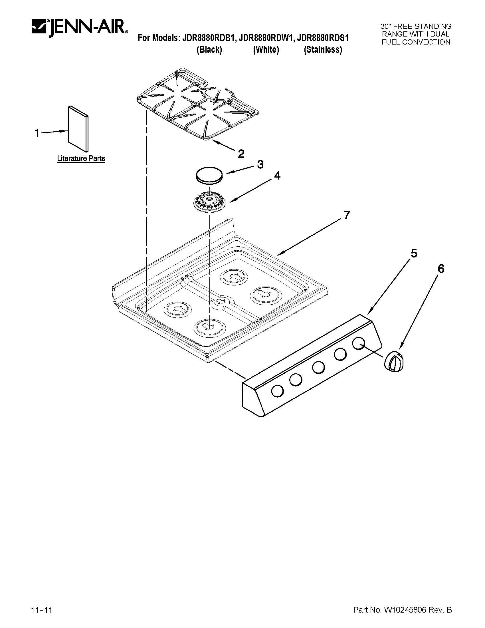 Cooktop parts