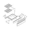 Drawer and rack parts